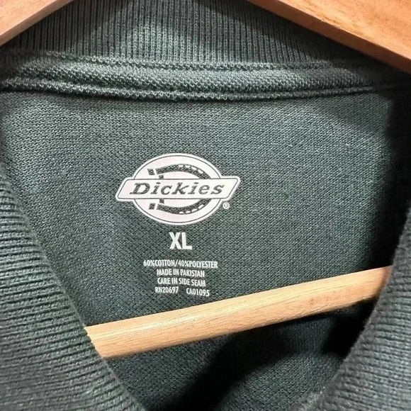 Dickies Men's Short-Sleeve Pique Polo Shirt XL Hunter green - Picture 4 of 6